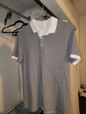 Peter Werth Men's Elmworth Polo Shirt in White/Black